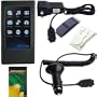 Samsung YP-P2 Black Silicone Skin Protective Cover with Wall / Travel Charger, Car Charger, Armband, Belt Clip, and a Screen Protector