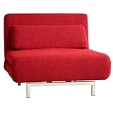 Denisse Convertible Sofa Chair/Bed - Red