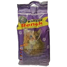 Super Benek Bentonite Clay Ultra Clumping Lavender Cat Litter 10 Litre