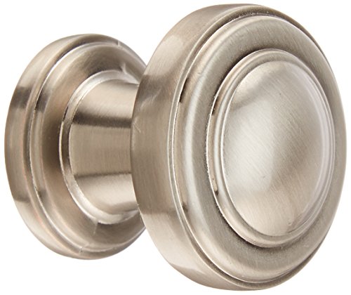 Atlas Homewares 313-BRN 1.1-Inch Bronte Round Knob from the Bronte Collection, Brushed Nickel