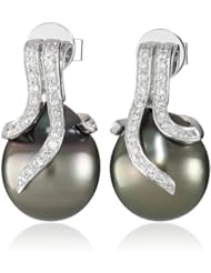 TARA Pearls "Oscar Collection" Tahitian 12x13mm Pearl Earrings