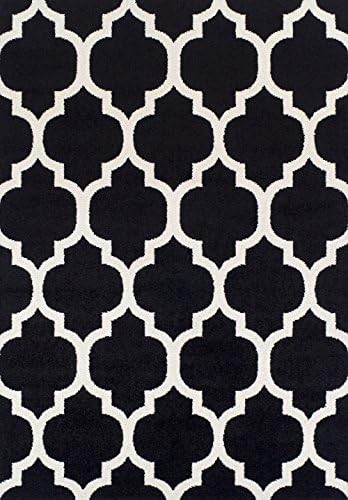 Dalyn Rug FN960BK5X7 Finesse Rug, 4-Feet 11-Inch by 7-Feet, Black