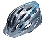 : Giro Indicator Bike Helmet (Silver/Ice Blue Flowers , Universal Fit)
