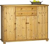 Steens 20223930 Sideboard Max 125 x 157 x 49 cm Kiefer massiv, gelaugt ge&ouml;lt