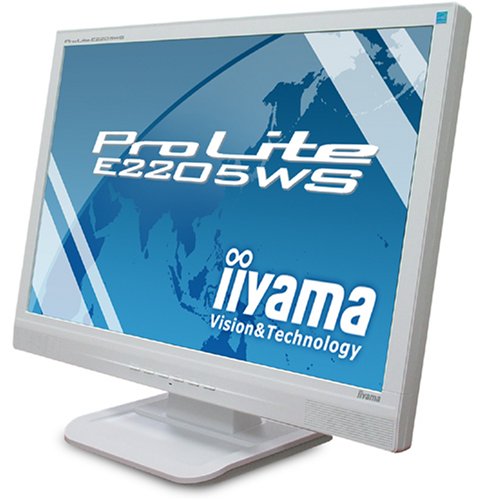 Cover image : iiyama 22インチワイド光沢液晶ディスプレイ HDMI×2ポート装備 ホワイト PLE2205WS-GW1