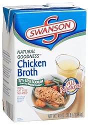 Swanson Aseptic Natural Goodness Chicken Broth, 48-Ounce Aseptic Box (Pack of 8)