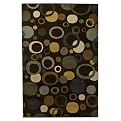 Mitchell Rug Circles Brown (63x90")