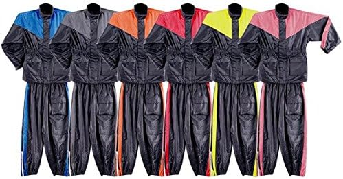 Motorcycle Rain Gear - Two Piece Motorcycle Rain Suit RS5001 M Blue