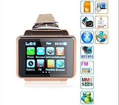 GSM Quadband Unlocked for Worldwide Use - 1.8 Inch Touchscreen Watch phone with 1.3 MP Camera 