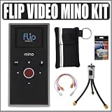 Pure Digital Flip Video Mino 2GB 60 Minute Flash Memory Digital Camcorder Black Plus Accessory Outfit - Pure Digital APURDF360BK1
