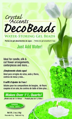 Deco Beads DB-G Green 1/2-Ounce Packet