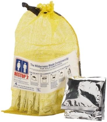 Restop Wilderness Waste Containment Pouch, 20/5 packs