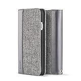 【iPhone 7 専用設計】Anker ToughShell Elite 手帳型 保護ケース (グレー)