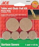 Shepherd Hardware Prods 5426424/ACE Ace Heavy-duty Table & Chair Felt Pad Kit