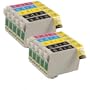 ***CALIDAD SUPERIOR*** 10 x EPSON COMPATIBLE INK CARTRIDGES FOR STYLUS S22, SX125, SX130, SX225 SX235W, SX400W, SX420W, SX425W, SX430, SX435W, SX440W, SX445W, 4 x Black, 2 x Cyan, 2 x Magenta, 2 x Yellow