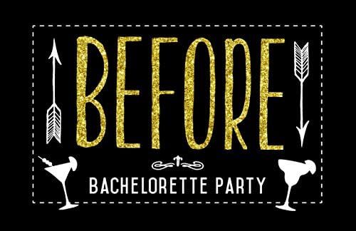 Bachelorette Party Before &amp; After Poster Signs - Great Party favor for Pre &amp; Post Photos