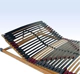 7 Zonen Lattenrost Rhodos KF – Kopf- und Fußteil verstellbar 44 Leisten Lattenroste Mittelgurt 90×200 cm