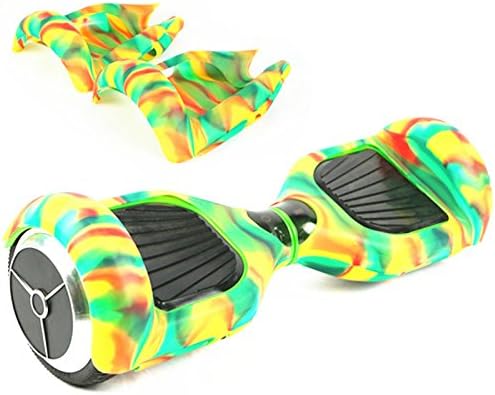 JKER Anti Scratch 6.5" 2 Wheels Self Balancing Electric Scooter Silicone Case Cover for Hoverboard Skateboard Protect Your Scooter Bright Color