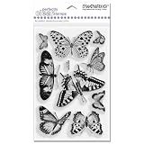 Stampendous Perfectly Clear Stamps, 4 Inch by 6 Inch Sheet, Butterflies 51HnBlF2lRL. SL160 Stampendous Perfectly Clear Stamps, 4 Inch by 6 Inch Sheet, Butterflies
