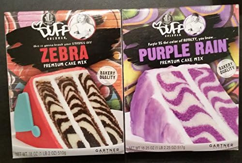 Zebra and Purple Rain Cake Mix Combo Duff Goldman