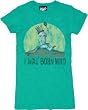 Junk Food Where the Wild Things I Was Born Wild Emerald Juniors/Ladies T-shirt Tee