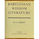 babylonian wisdom literature oxford reprints