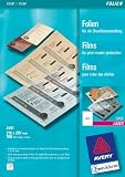 Avery Zweckform, 3491, Folie, 100 Blatt, transparent, matt beschichtet, stapelverarbeitbar, f&uuml;r s/w-Laserdrucker