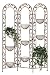 Unique 3- Panel Metal Plant Stand Screen