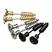 1Pair Fashion Punk Unisex Stainless Steel Ear Studs Nail Whole Screw Earrings