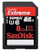 SanDisk Extreme SDHC 8GB Class 10 Speicherkarte