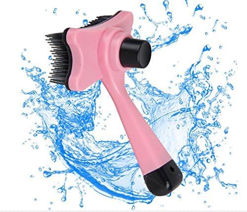 Kommii Dog Shedding Brush Safe Effective Beauty Comb Long Short Hair Brush Groomimg Tool (Pink)