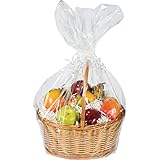 Cellophane Basket Bag 24"X25"-Clear