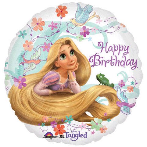Disney Tangled Rapunzel Birthday Inch Mylar