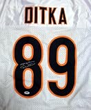 Mike Ditka Autographed/Hand Signed Chicago Bears White Jersey PSA/DNA