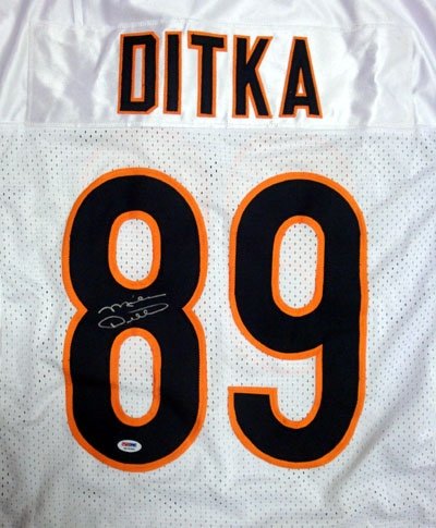 Mike Ditka Autographed/Hand Signed Chicago Bears White Jersey PSA/DNA