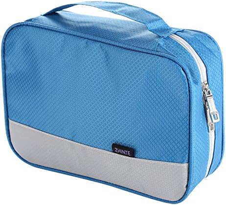 Toiletry Bag, ZHINTE Unisex Packing Organizer for Travel and Business (Sky Blue)