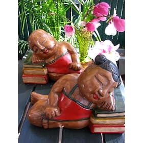 Book Boy & Girl Wooden Bookends 14"