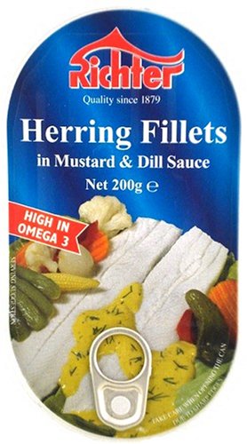 Richter Herring Fillets in Mustard & Dill Sauce ( 200 G ) by Richter