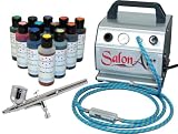 CAKE DECORATING AIRBRUSH-12 Food Color-Salon Compressor