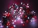 LED Lichterkette Rot-Weiss 240 LED - 20 Meter und transparenten Kabel