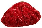 SANTI Tessa Clutch,Red,one size