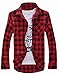 Vska Men's Plaid Flannel Shirt