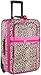 World Traveler Animal Print Collection 20-inch Expandable Carry On Rolling Luggage