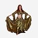 Skirt, Blouse and Veil Set with Golden Lurex Stripes