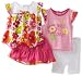 Babyworks Baby-Girls Newborn 4 Piece Short Set, Pink, 12 Months
