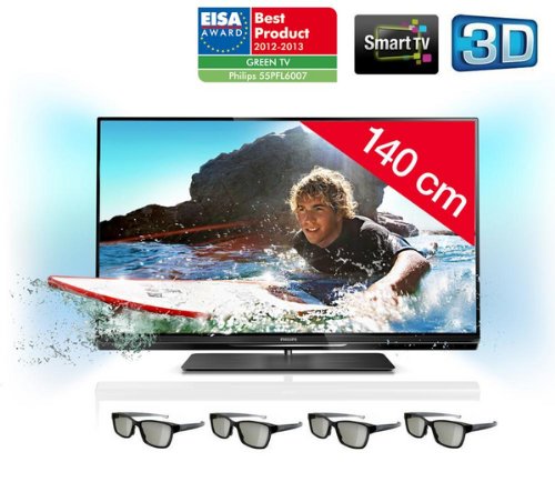 Buy PHILIPS 55PFL6007H/12 3D LED Television Promo Offer
