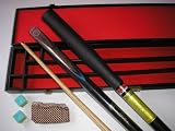 Top-Snooker-Queue Ronnie O'Sullivan und Teleskop-Verlaengerung + Snookerkoffer und Zubehoer