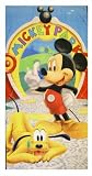 Disney Mickey Mouse Towel - Mickey & Pluto Beach / Bath Towel