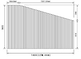 パナソニック 風呂ふた RLFK76MF1KKRC 965×1469mm　（リブ数 : 44本） （ RLFK76MF1KKR 代替品 ）