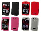 Premium Silicone Cover Soft Rubber Case for Verizon RIM Blackberry Storm 9530, 9500 Thunder (Choose From Black, Blue, Red, Clear, Pink)